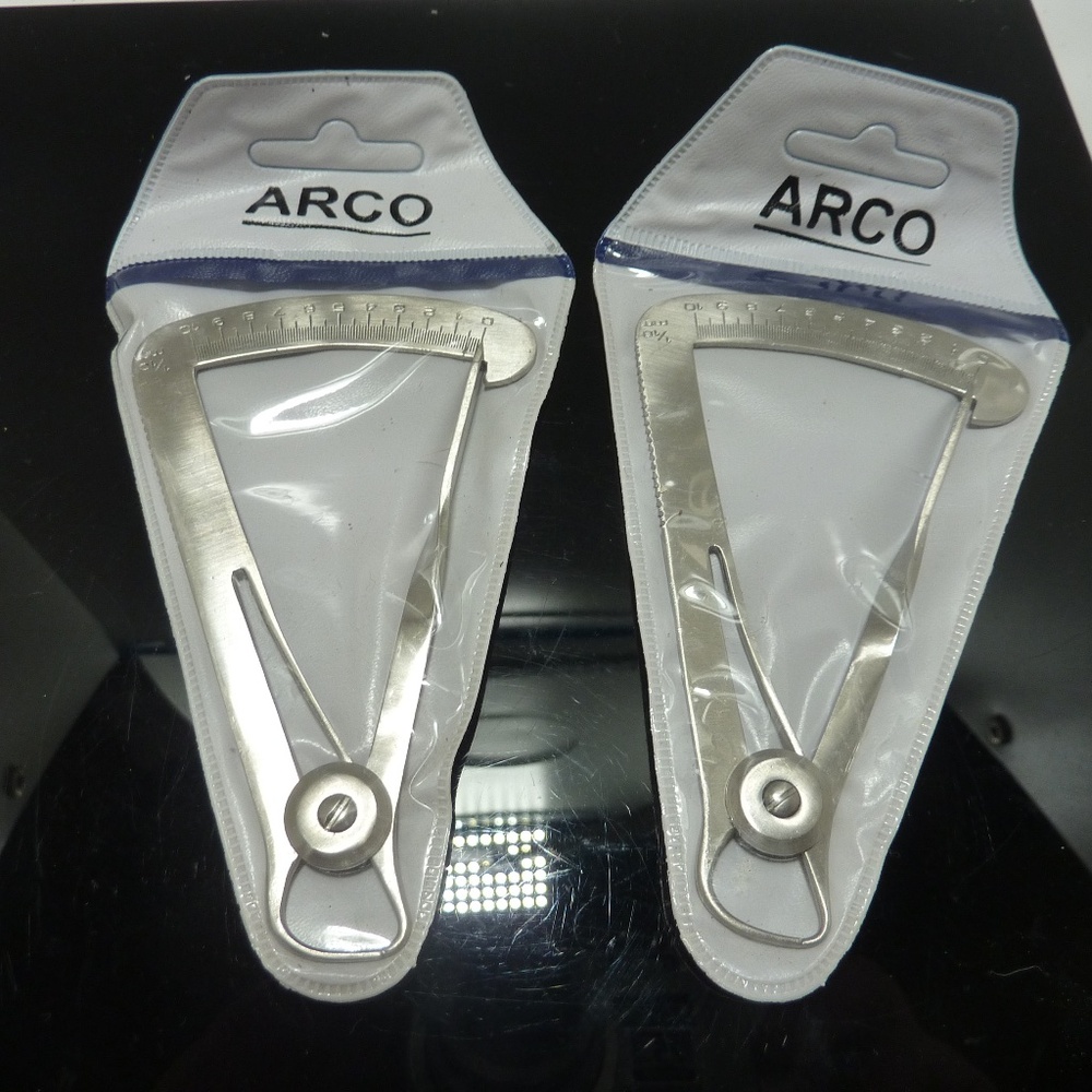 LOT OF 2  Dental Crown  Spring Caliper Measuring Gauge Thickness Orthodontic